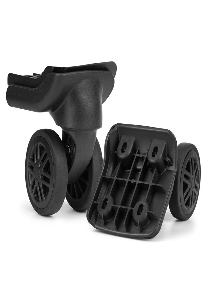 Zoofen Suitcase Wheels Swivel Casters Luggage Wheels Replacement with 4 Screw Holes (W044-B,2 pcs) - Image 1